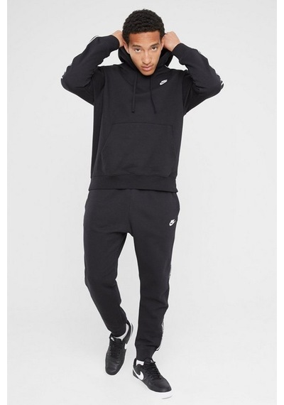 Nike Club Fleece Hoodie Track Suit Kapişonlu Pamuklu Eşofman Takımı Siyah