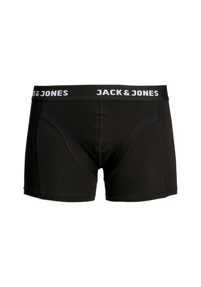 Jack & Jones Erkek 3'Lü Boxer 63412171944 Siyah Siyah