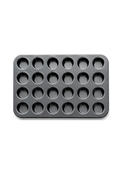24 Bölmeli Metal Muffin Kek Kalıbı Sarı