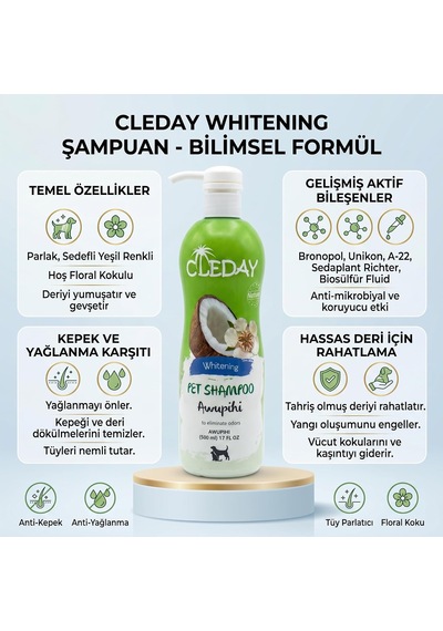 Ayrex Whitening Pet Şampuanı - 500 Ml