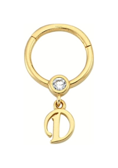 Altın Halka Harf Piercing 14 Ayar Harfler Mevcut