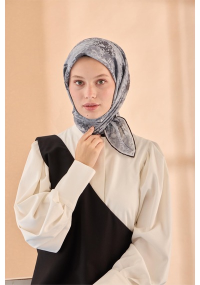 Silk Home Soft Eşarp 73095-15 Gri, Füme, Gümüş, Siyah