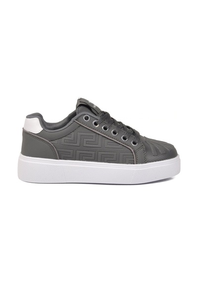Walkway Füme Bağcıklı Kalın Rahat Tabanlı Kadın Casual Yürüyüş Ayakkabı Sneaker 26201