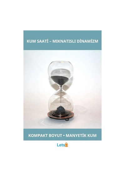Mıknatıslı Kum Saati Modern Dekoratif Aksesuar 1 Adet