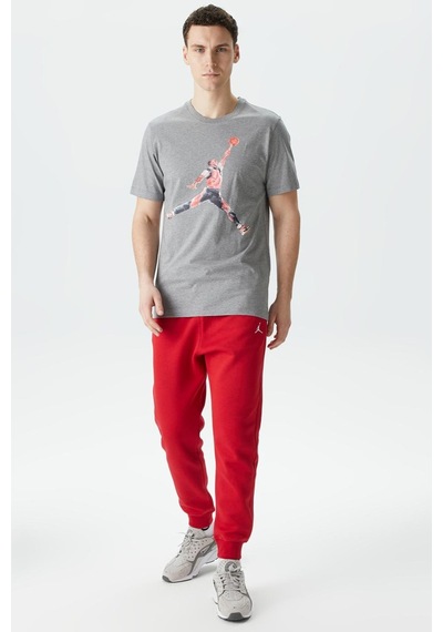Nike Jordan Brand Jumpman Watercolor Graphic Tshirt Gray Jordan Grafik Baskılı Tişört Gri Siyah