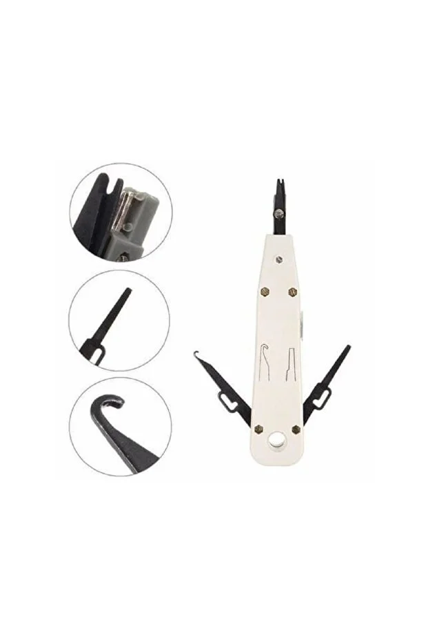 Yeni Nesil Ez Rj45 Pense 8p8c Utp Sıkma Pensesi Rj11 Rj12 Pense + Krone Bıçağı Kep Kep Crimper Çakma Network Seti