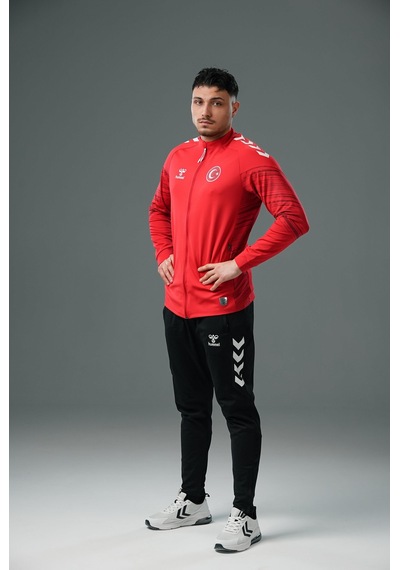 Hummel Milli Takım Line Kamp Eşofman Üstü Kırmızı