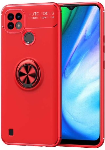 Realme C21 Kilif Yüzüklü Standli Manyetik Kamera Korumli Silikon 497712811