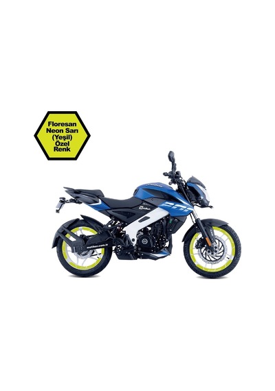Bajaj Pulsar Ns200 Floresan Neon Sarı Iç Dış Yazili Jant Sticker