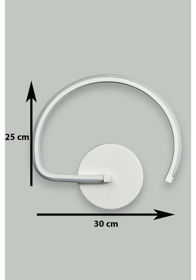 Gigi Aplik Beyaz Renk Gün Işığı Ledli Banyo Led Duvar Aplik Beyaz