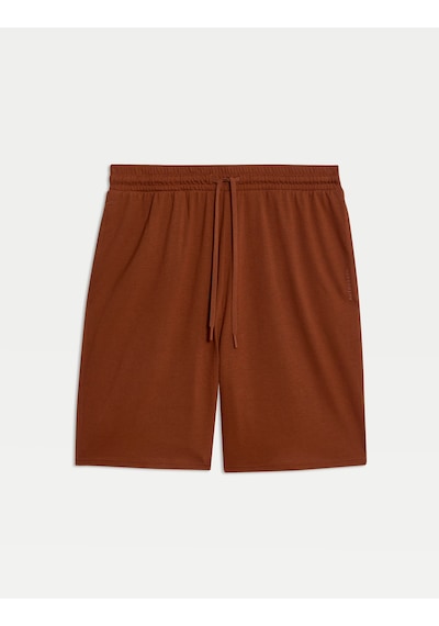 Marks & Spencer Regular Fit Supima Pijama Altı T07001231a Kahverengi