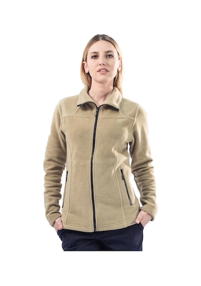 Şensel, Kadın Polar Mont, Bej -99E311- Cepli, Fermuarlı, Outdoor