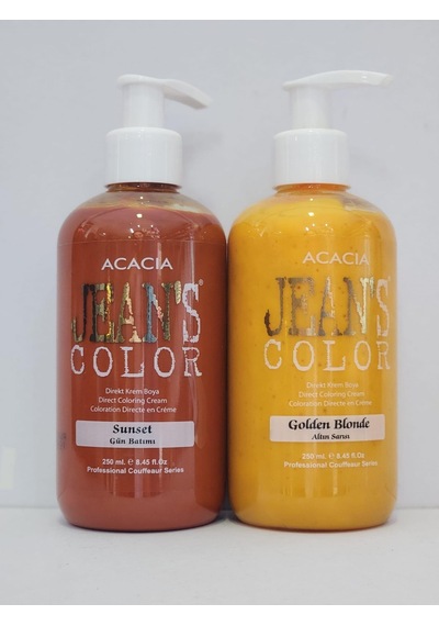 Acacia Jean's Color Altın Sarısı - Gün Batımı Saç Boyası 2 x 250 ML