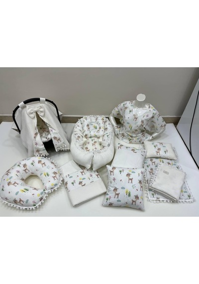 Tr Çok Amaçlı Babynest, Puset Örtüsü Ve Minderi,alt Açma Ve Battaniye, Nevresim Takımı Emzirme Minderi, Emzirme