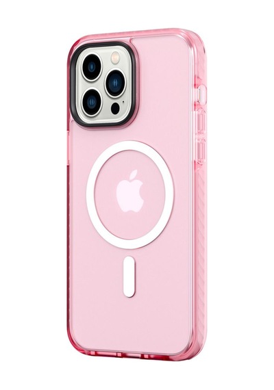 Rock Apple Uyumlu iPhone 14 Pro Max Kılıf Shield Serisi Magsafe Anti Shock - Pembe Pembe