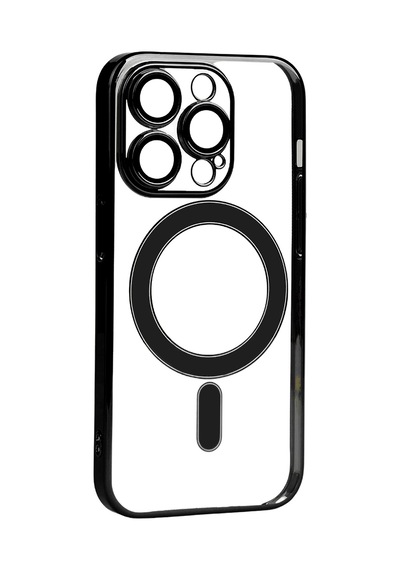 Ardemix Apple iPhone 14 Pro Max Uyumlu Kamera Korumalı Magsafe Sert Pc Porto Kılıf-siyah Siyah