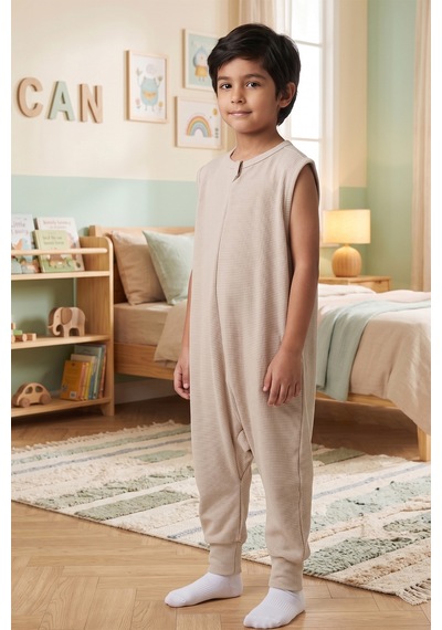 Baby Mod %100 Pamuk 1.0 Tog Kız Erkek Çocuk Uyku Tulumu Bej
