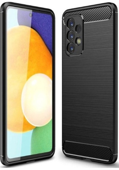 Microcase Samsung Uyumlu Galaxy A23 Brushed Carbon Silikon Kilif -Siyah 543378078