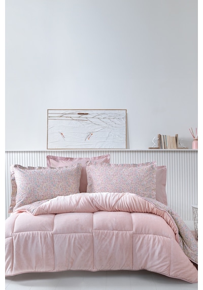 Yataş Bedding Piante Çift Kişilik Triola Set - Pudra