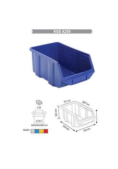 Sembol A300 Plastik Avadanlık Gri (10 Adet)