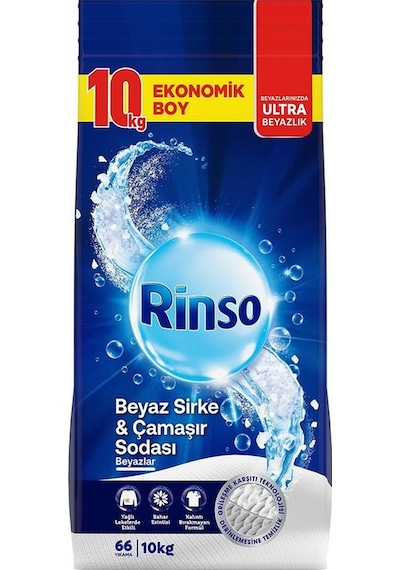 Beyaz Sirke Ve Çamaşır Sodası Beyazlar Için Toz Deterjan 10 Kg X1
