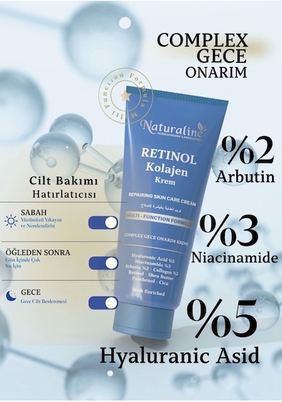 Naturaline Onarıcı Retinol Kolajen Krem 100 ML