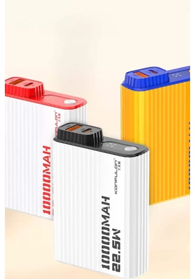 Konfulon A40q 10.000 Mah Pd 20w Mini Powerbank - Siyah-beyaz Çok Renkli