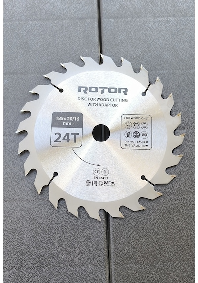 Ahşap Kesme Diski Rotor 160 20/16 Adaptörlü 24t