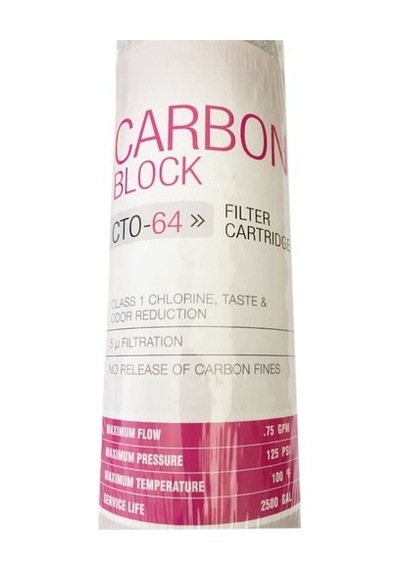 Waterlove Su Arıtma Blok Aktif Karbon Filtre 20 Inch