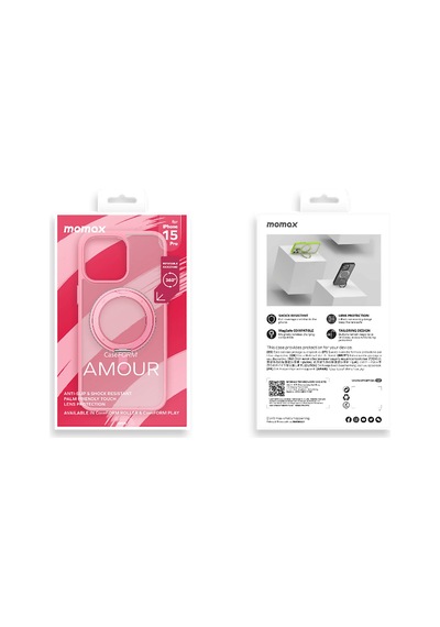 Momax Apple Uyumlu iPhone 15 Pro MRAP23MP Roller Amour Magnetic Case
