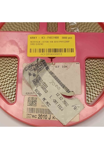 Rc2010jk-0710k 10k 2010 Smd Direnç 250 Adet