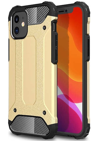 Noktaks - Apple Uyumlu iPhone   12 Mini - Kılıf   Çift Katman Zırh Tank Crash Military Kapak - Rose Gold