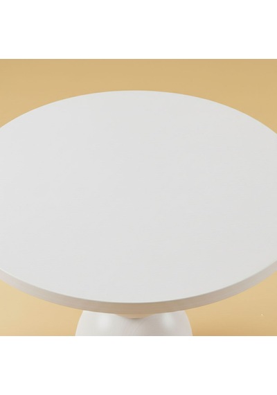 Orbis Yuvarlak Ahşap Yemek Masası 100x100 Beyaz Orbis Yuvarlak Ahşap Yemek Masası 100x100 Beyaz