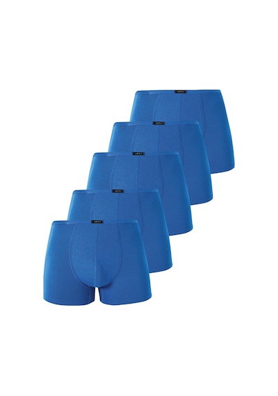 Arma Yıldız Erkek İnce Bel Lastikli Bambu Boxer Mavi 5'li Paket Mavi