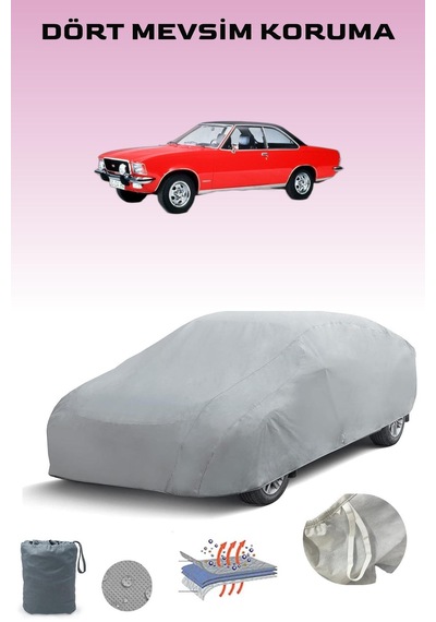Opel Commodore B Coupe Uyumlu Araba Brandası, Oto Branda, Araba Çadırı, Su-güneş Geçirmez Gri