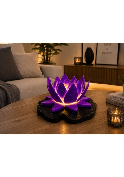 Lotus Gece Lambası Mor