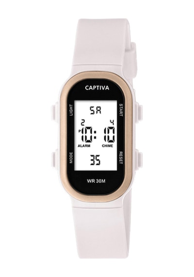 Captiva Digital 3 Atm Suya Dayanıklı Işık+alarm+kronometre+takvimli Çoçuk Kol Saati Cp.yn.26.m03 Siyah