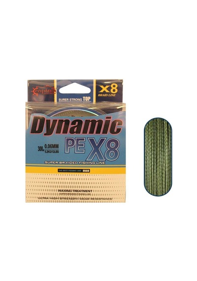 Captain Dynamic Pe 8 Örgü İpi Misina 300mt Yeşil Standart 0.25 Mm 43812687
