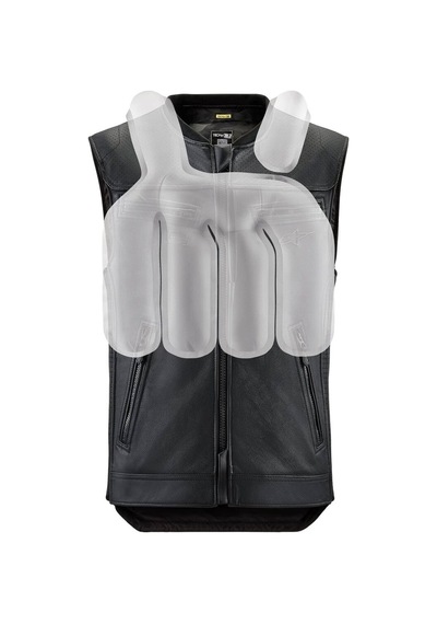 Alpinestars Tech-air 3 V2 Deri System Airbag Yelek Siyah