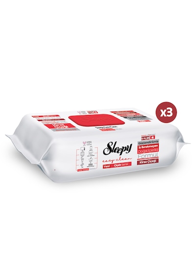 Sleepy Easy Clean Kiraz Çiçeği Yüzey Temizlik Havlusu Mendili 3x100 (300 Yaprak)