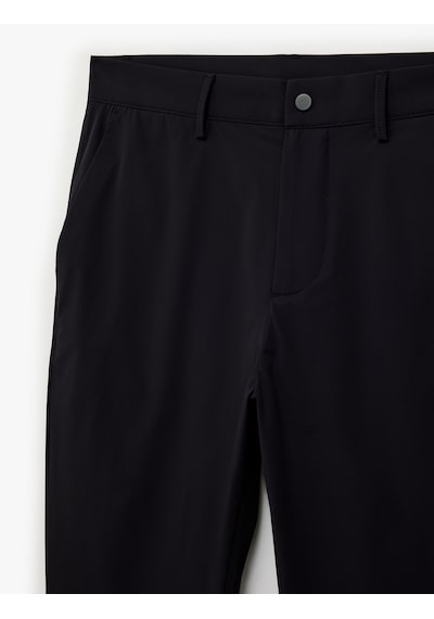 Koton Normal Bel Cepli Düğmeli Slim Fit Non Iron Esnek Kumaş Pantolon Lacivert 6sam40085hw