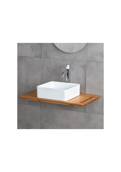 E-w1003mb Tezgah Üstü Lavabo Mat Beyaz Renkli