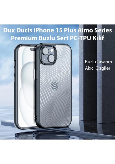 Dux Ducis Apple İphone Uyumlu 15 Plus Aimo Series Premium Buzlu Sert Pc-tpu Kılıf- 5775