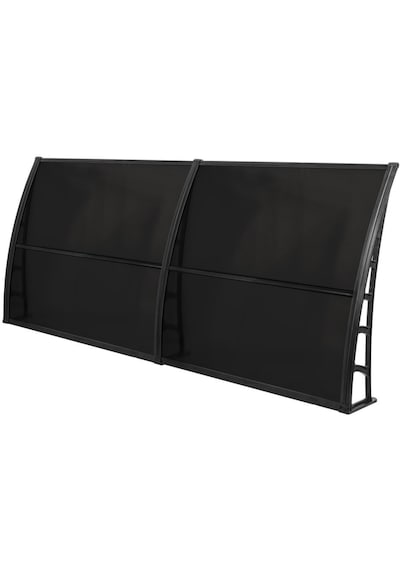 Lupın Kapı Pencere Üstü Pratik Sundurma 105x240 - Siyah