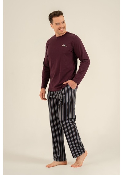 Arnetta Erkek Everything Is Possible Mor Uzun Kol Pijama Takım Ar3835-s-v1 Ar3835-s-v1