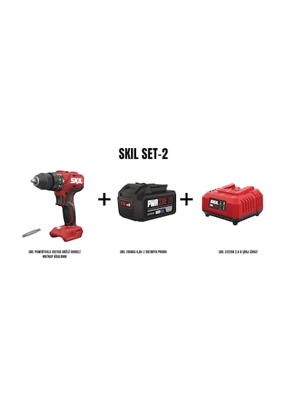 Skil Set-2 Skil Powertools 3021CA Akülü Darbeli Matkap Vidalama + Skil 3104AA 4AH Li Batarya Promo + Skil 3122AA 2.4A Şarj Cihazı Skil Set-2 Skil Powertools 3021CA Akülü Darbeli Matkap Vidalama + Skil 3104AA 4AH Li Batarya Promo + Skil 3122AA 2.4A Şarj Cihazı