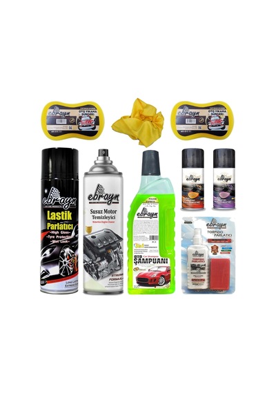 Süt Silikon Lastik Parlatıcı Motor Klima Temizleyici Bez Ebrayn
