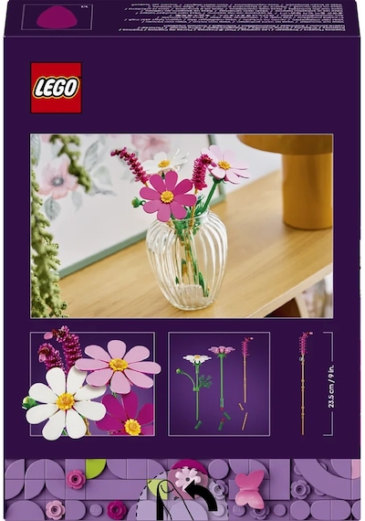 LEGO® Botanicals Kozmos Çiçekleri 11514 - 9 Yaş ve Üzeri Çocuklar için Renkli Çiçekler İçeren Oyuncak Yapım Seti (171 Parça)