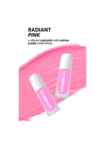 Allık Ruj Göz Farı Glow Tint Radiant Pink, Nemlendirici Makyaj, 505 Pembe, Hyaluronik Asit Peptit Çok Renkli