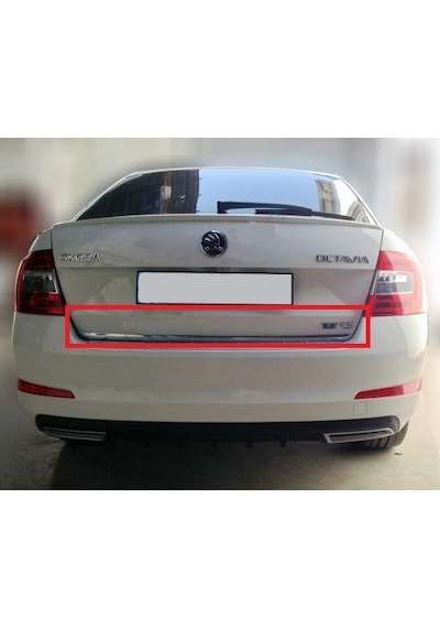 Skoda Octavia Krom Bagaj Alt Çıta 2013-2019 Paslanmaz Çelik N11.4788